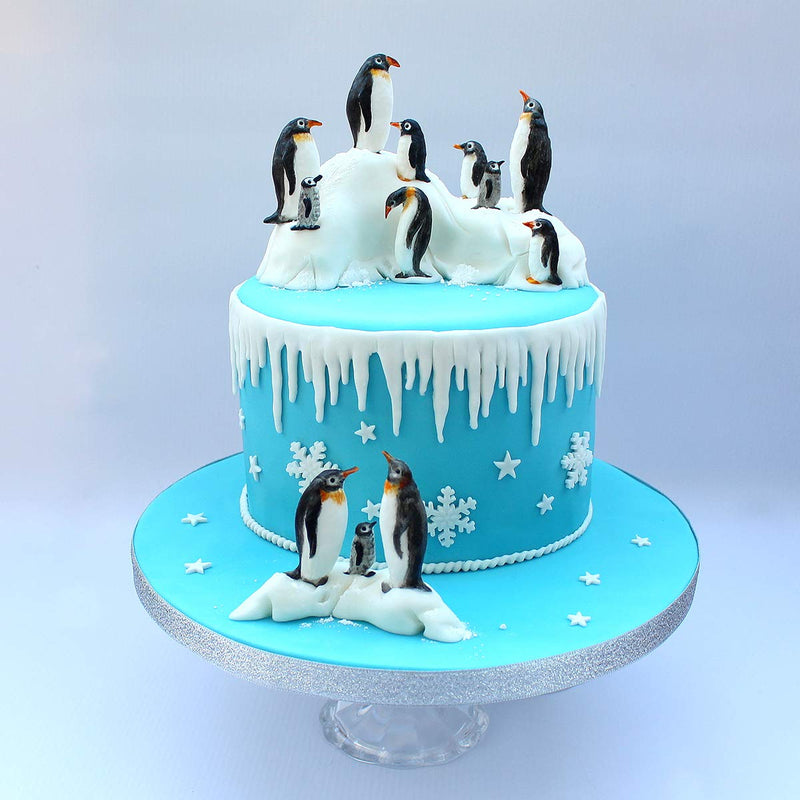  [AUSTRALIA] - Penguin Family Silicone Mold for Christmas Cake Decorating, Crafts, Cupcakes, Sugarcraft, Candies, Chocolate, Card Making and Clay, Food Safe Approved, Made in The UK