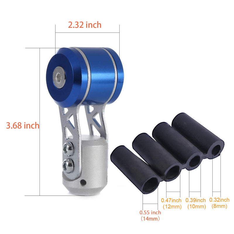  [AUSTRALIA] - Arenbel Alloy Gear Shift Knob Cool Style Manual Stick Shifting Shifter Handle fit Most Universal Vehicle(Blue) Blue