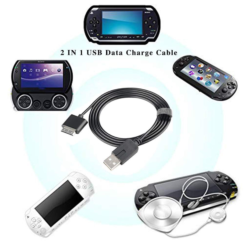 Compatible for PSP Go Charger Cable, Data and Charging Cable Fit for Sony PSP Go 2 in 1 USB 2.0 Data Sync Transfer and Power Charger Cable Cord & Ultra Clear Guard Film 1 Pack WPAICHENG - LeoForward Australia