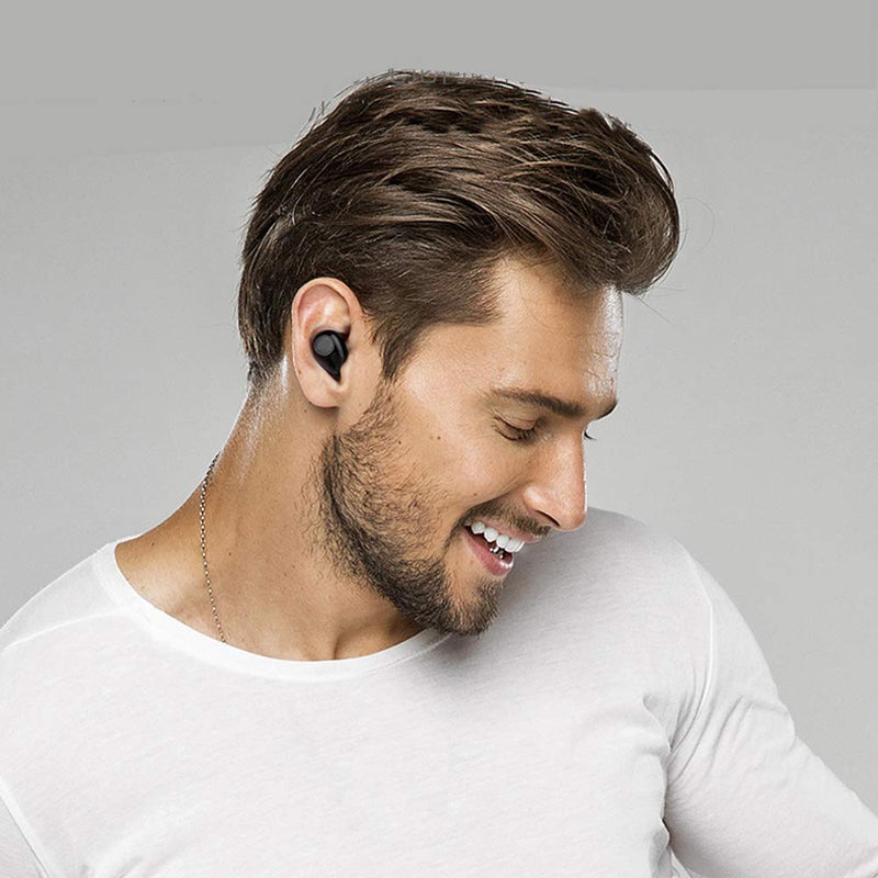  [AUSTRALIA] - NVAHVA Bluetooth Earbud 10 Hrs Playtime, Single Wireless Earphone, Mini Bluetooth Headset Hands-Free Car Headphone, Cell Phone Bluetooth Earpiece for iOS Android Smart Phones PC TV Audiobook