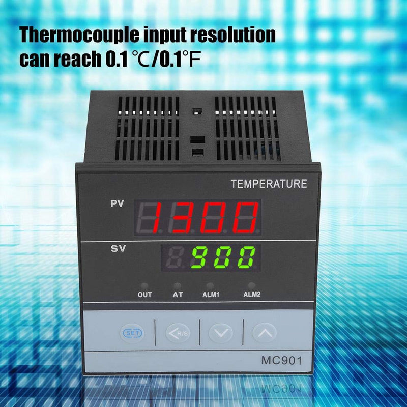  [AUSTRALIA] - MC901 digital PID temperature controller, universal input SSR relay output ℃/℉ display with screws 96x96x85mm