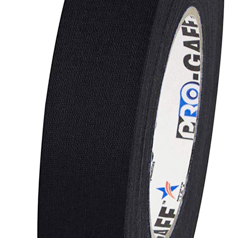  [AUSTRALIA] - 1" Width ProTapes Pro Gaff Premium Matte Cloth Gaffer's Tape With Rubber Adhesive, 11 mils Thick, 55 yds Length, Black (Pack of 1)