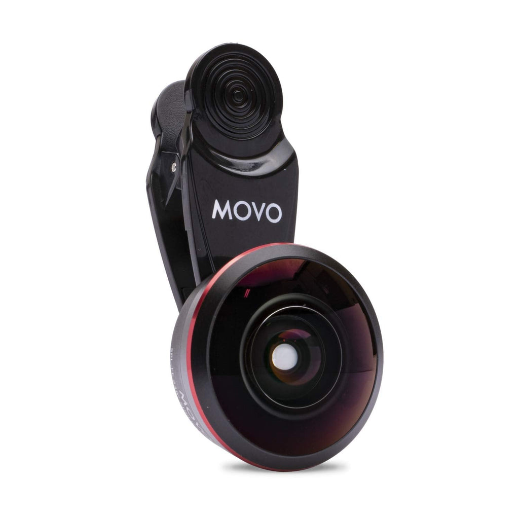  [AUSTRALIA] - Movo SPL-FE 238° Super Fisheye Lens with Universal Clip Mount for Smartphones - Fisheye Lens for iPhone, Android, and Tablets - Clip on Camera Lens Kit with Photo Lenses for Cell Phones