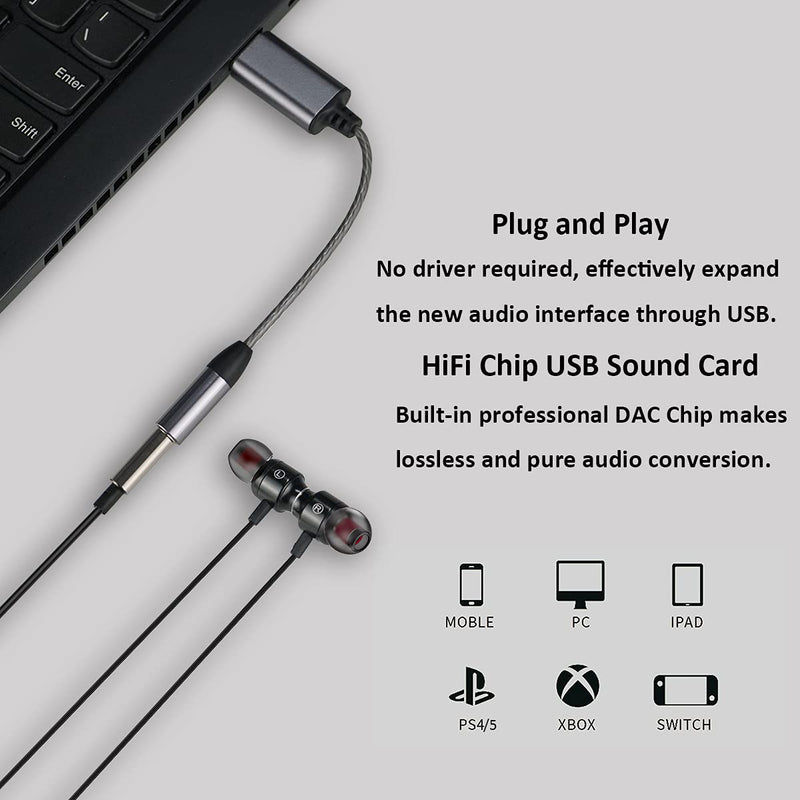  [AUSTRALIA] - USB Headset with Microphone for PC and Laptops, Wired Headphones with Noise Cancelling & Audio Controls for Home Office, Online Meeting USB A + 3.5mm AUX