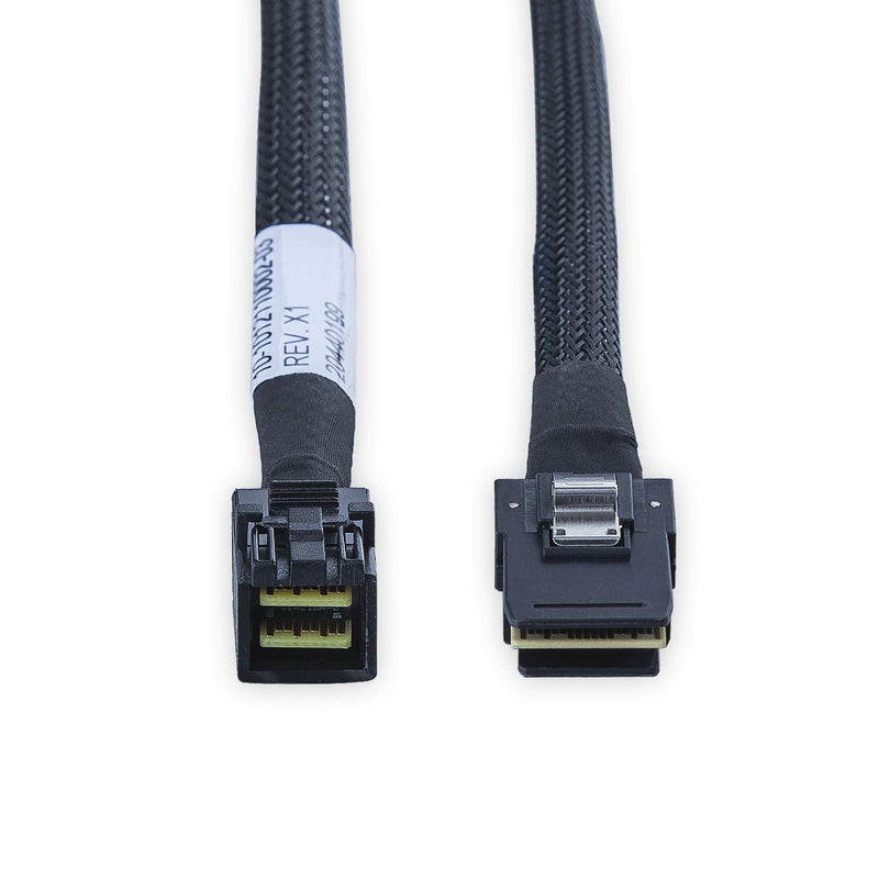  [AUSTRALIA] - #10Gtek# Internal Mini SAS HD SFF-8643 to Mini SAS SFF-8087 Cable, 1-m(3.3ft), 2 Pack 1-m (x2) SFF-8643 to SFF-8087