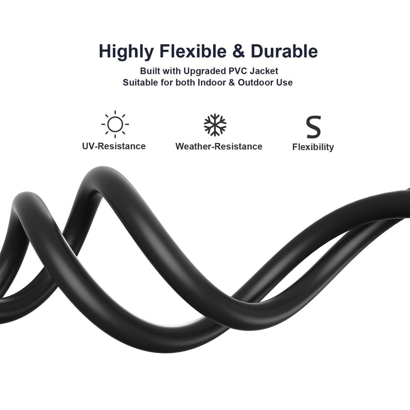  [AUSTRALIA] - Cat8 Ethernet Cable, 15ft, High Speed 25/40Gbps 2000Mhz Gigabit Ethernet LAN Cable, 24AWG S/FTP Patch Cable with RJ45 Connector, Indoor& Outdoor, Compatible with Laptop, Switch, Router, PS5, PS4