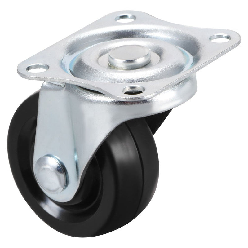  [AUSTRALIA] - uxcell Swivel Caster Wheels 1.5" Rubber with 360 Degree Top Plate 44LBS Capacity for Furniture Carts Workbench, Black, Pack of 4 1.5 Inch