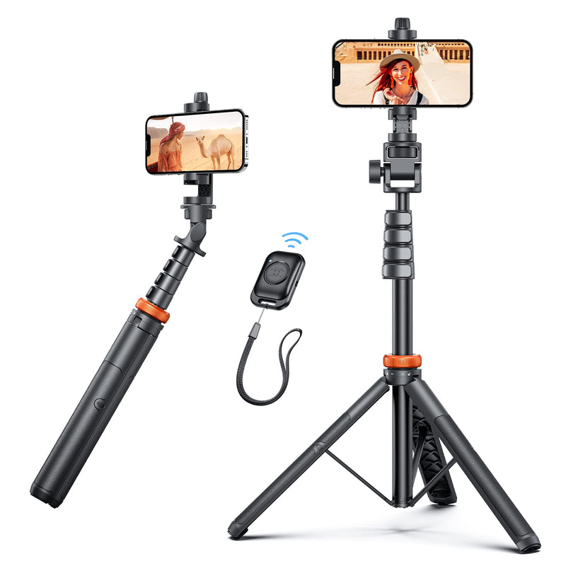  [AUSTRALIA] - 𝙉𝙚𝙬𝙚𝙨𝙩 Kaiess Tripod for iPhone - 60" Phone Tripod Stand with Remote, Lightweight iPhone Tripod Stand & Selfie Stick Tripod with Remote, Fit for iPhone 14/13/12 Pro Max/Samsung/Camera/GoPro