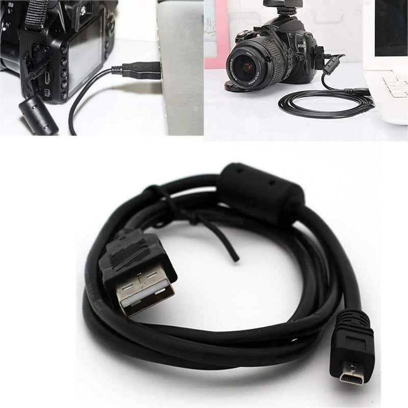  [AUSTRALIA] - Adhiper Replacement USB Cable Data Sync Transfer 8Pin Cord Compatible for Sony Digital Camera DSCH200 DSCH300 DSCW370 DSCW800 DSCW830 DSC-H200 DSC-H300 DSC-W370 DSC-W800 DSC-W830 (1M)