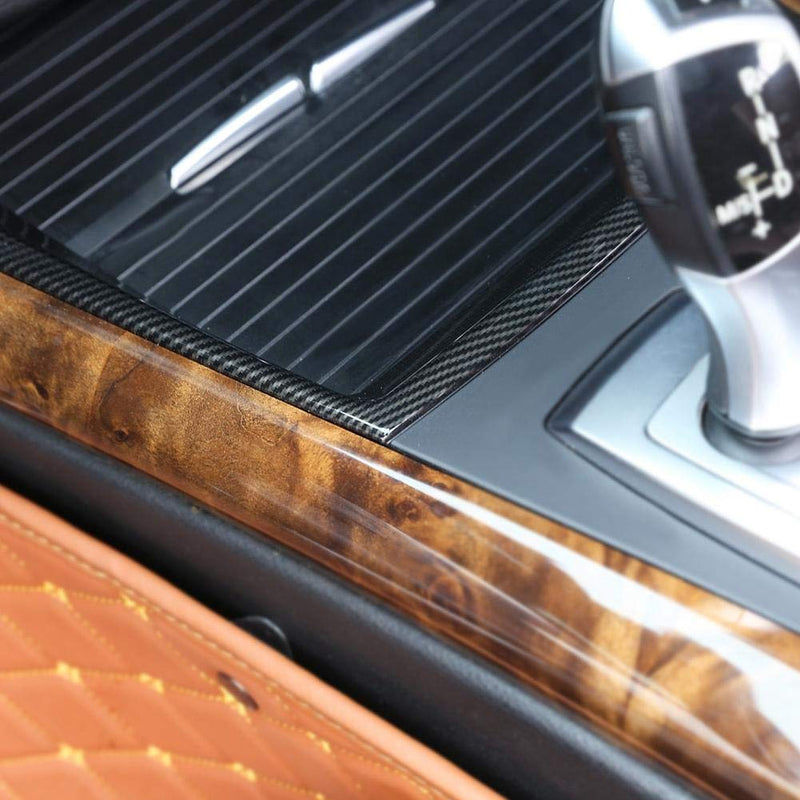  [AUSTRALIA] - Water Cup Holder Cover,Car Carbon Fiber Style Water Cup Holder Cover Trim for X5 E70 2008-2013