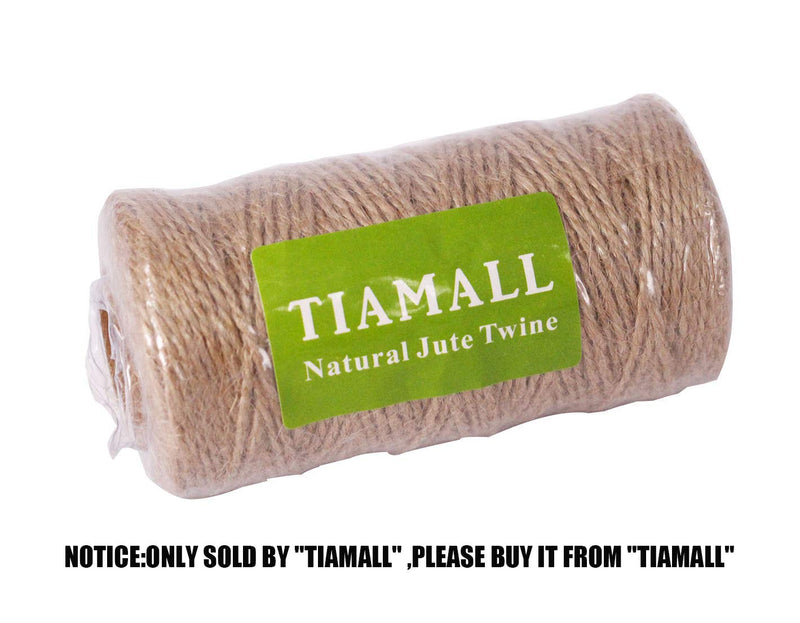  [AUSTRALIA] - TIAMALL 300 Feet Natural Jute Twine Gift Twine String Packing String 1 Pcs