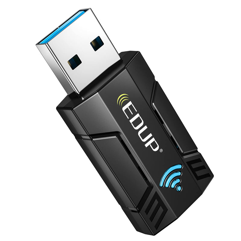  [AUSTRALIA] - EDUP AC 1300Mbps USB WiFi Adapter for PC USB 3.0 Wireless Dongle, 5Ghz /2.4Ghz Dual Band 802.11ac Network Adapter for Desktop Laptop,Built-in Antenna Supports Windows 10/8/7/XP/Vista/Mac10.6~10.15 1300M