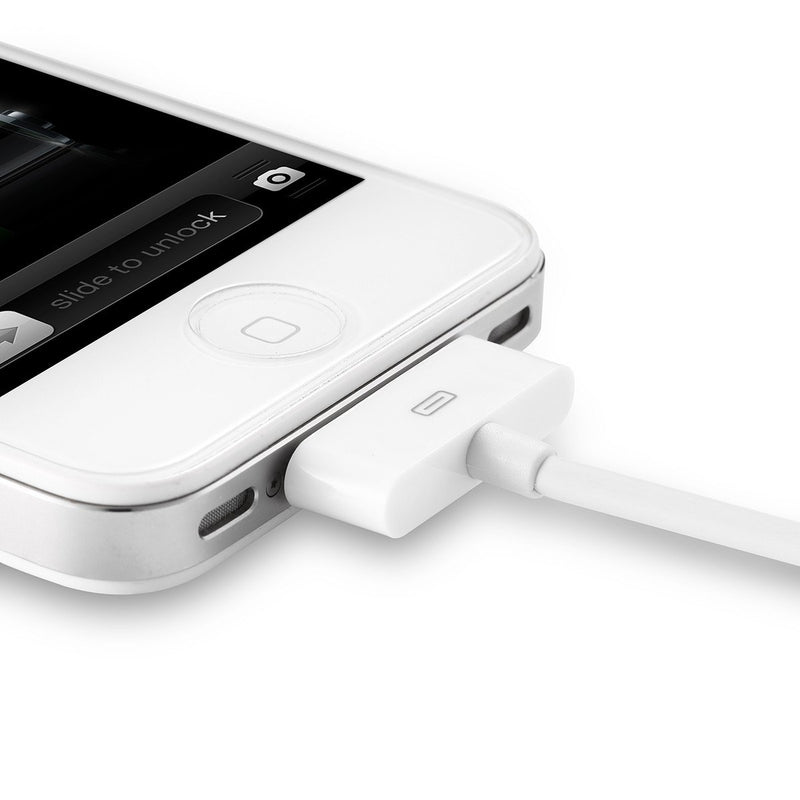  [AUSTRALIA] - Aibocn MFi Certified 30 Pin Sync and Charge Dock Cable for iPhone 4 4S / iPad 1 2 3 / iPod Nano/iPod Touch - White