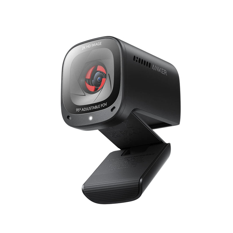  [AUSTRALIA] - Anker PowerConf C200 2K USB Webcam, Webcam for Laptop, Computer Camera, with AI-Noise Canceling Microphones, Stereo Mics, Adjustable Field of View, Low-Light Correction, Built-in Privacy Cover