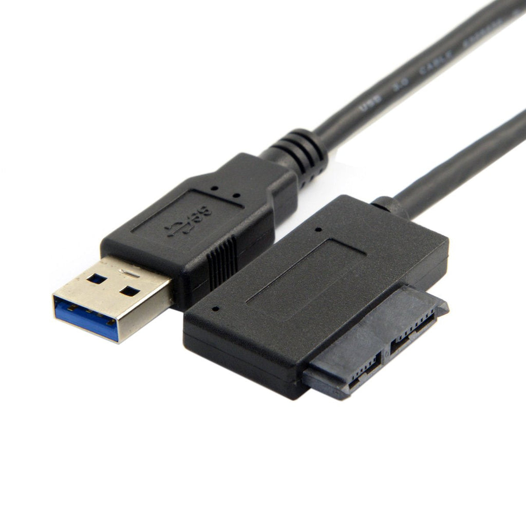  [AUSTRALIA] - CY USB 3.0 to 7+6 13Pin Slimline SATA Cable Adapter for Laptop CD DVD ROM Optical Drive