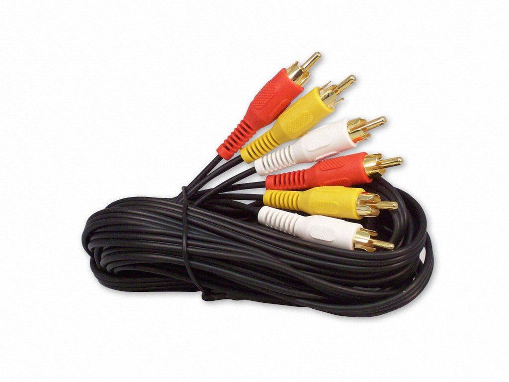  [AUSTRALIA] - Your Cable Store 12 Foot RCA Audio/Video Cable 3 Male to 3 Male 12 Ft