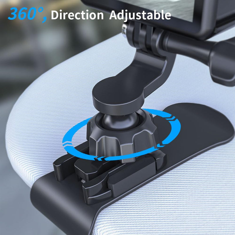  [AUSTRALIA] - SKEZN Upgrade Car Sun Visor Mount, VLOG/Video Holder Compatible with GoPro Hero 11/10/9/8 Black, Insta360, DJI and More (1.8 * 3.7 * 2.8 in) 1.8*3.7*2.8 in