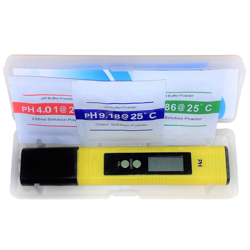 Risantec Digital PH Meter Tester Best For Water Aquarium Pool Hot Tub Hydroponics Wine - Push Button Calibration Resolution .01 / High Accuracy +/- .05 - Large LCD Display - LeoForward Australia