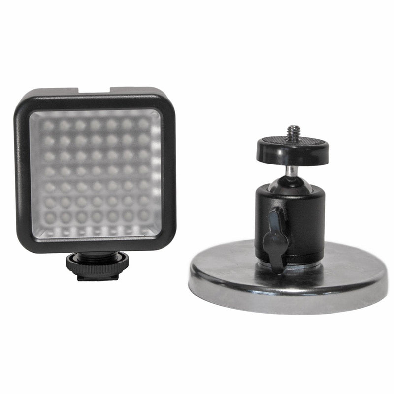  [AUSTRALIA] - Livestream Gear - 100 lb. Magnetic LED Light Setup with Adjustable Ball Head. Super Strong. Great Way to Add Studio Lighting to Videos at The Gym, Livestreams, or WOD. (Magnetic LED Light)