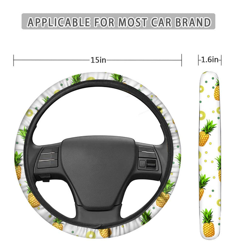  [AUSTRALIA] - FKELYI Southwestern Stripes Tribal Designs Steering Wheel Cover for Car Elastic Steering Cover Universal Fit for SUV,Sedan,Jeep,Truck African