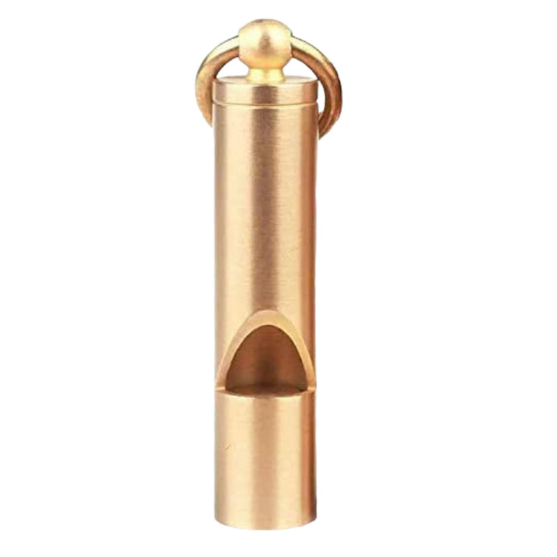 Loudest Brass Whistle | Best Premium Emergency Whistle | One Piece | Outdoor Survival Whistle | On Key-Chain or Hang Around Your Neck and Carry it Anywhere! - LeoForward Australia