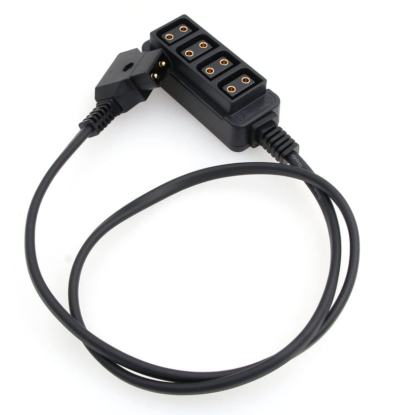  [AUSTRALIA] - ZBLZGP D-tap B Type to 4 Port D-tap Female Splitter Power Cable for ARRI RED Cameras|Anton-Bauer V-Mount Battery Straight Cable