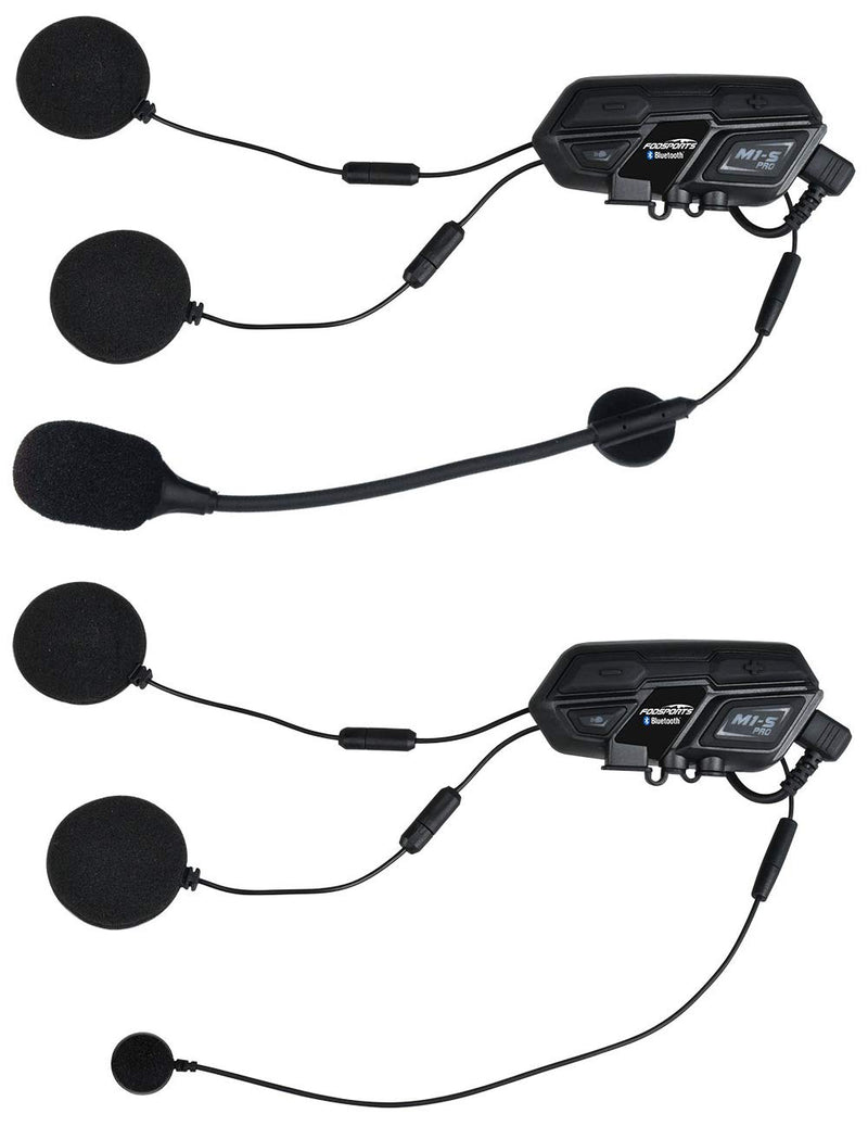  [AUSTRALIA] - Fodsports M1-S Pro Motorcycle Bluetooth Intercom (Speaker&Microphone)