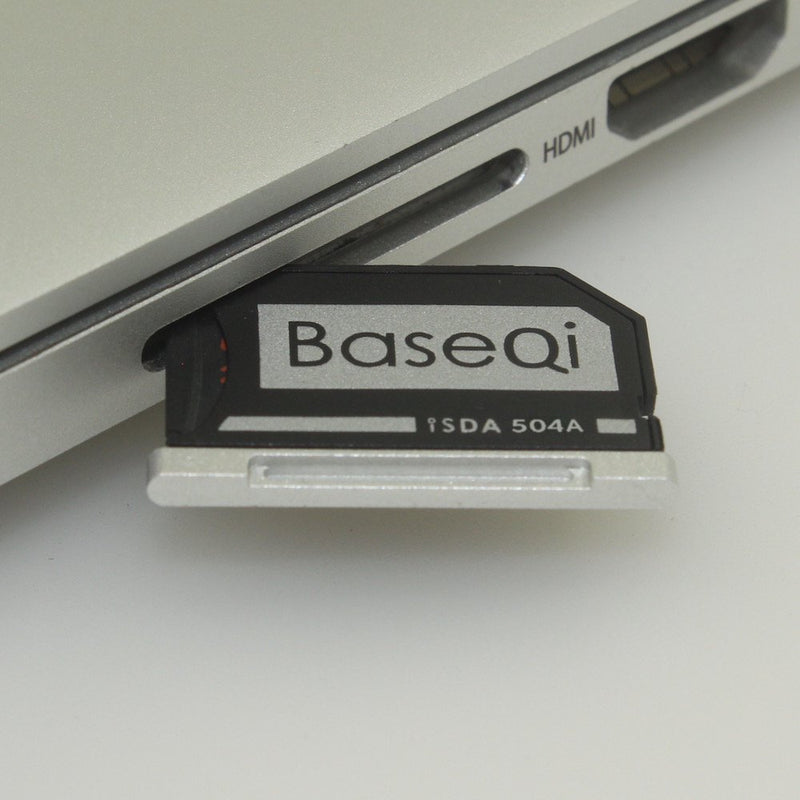 BASEQI FBA_iSDA504ASV Aluminum microSD Adapter Works with MacBook Pro 15" Retina (Late 2013 - Mid. 2015 ) - LeoForward Australia