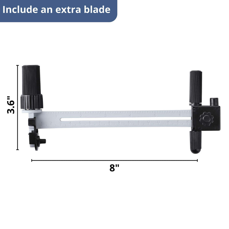 Mr. Pen- Compass Circle Cutter, Rotary Circle Cutter, Circle Cutter, Circle Cutter for Paper Crafts, Compass Cutter, Fabric Circle Cutter, Circular Cutter, Cutting Compass - LeoForward Australia