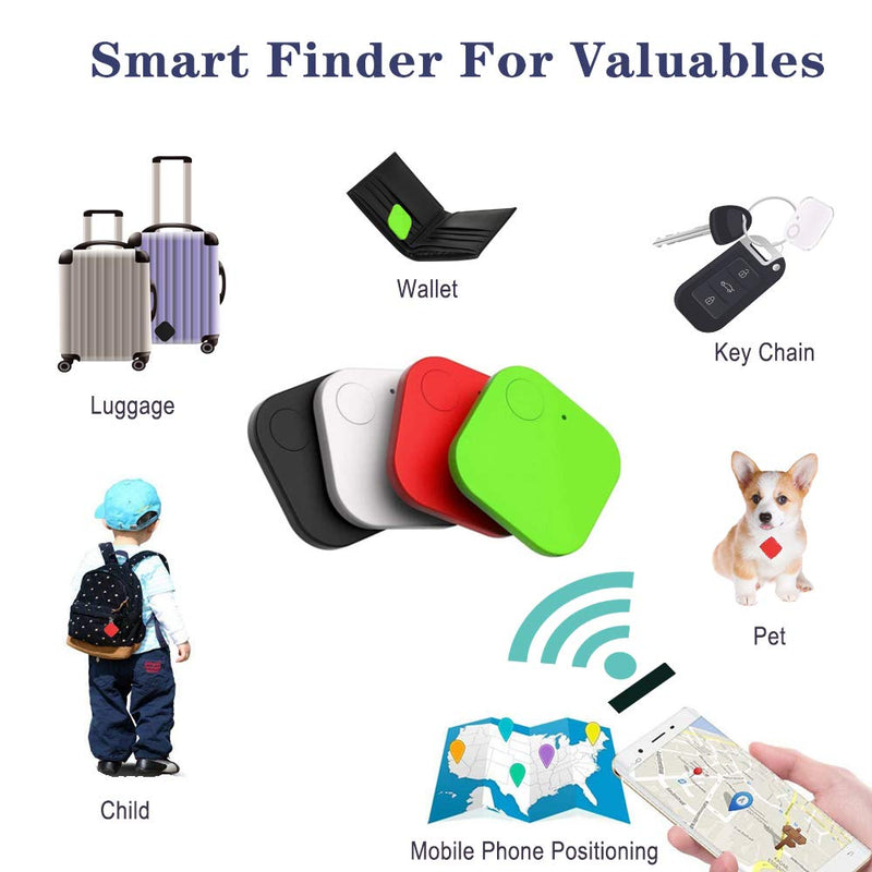  [AUSTRALIA] - Key Finder,4 Pack Bluetooth Tracker Smart, GPS Tracking Locator, Anti-Lost Tracker Device APP Control Compatible iOS Android for Keys, Pets, Phone, Wallet, Luggages Kid and More 4 Pack