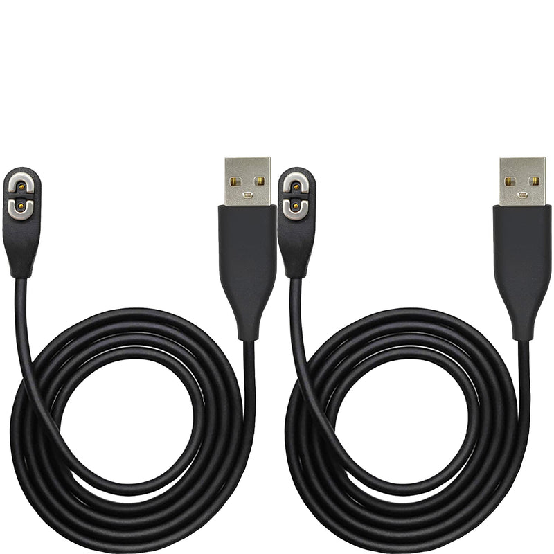  [AUSTRALIA] - 2 Pcs Replacement Charging Cable Flexible USB Cable with Magnetic Charger Connector Compatible with AfterShokz Aeropex/OpenComm & Shokz OpenRun/OpenRun Pro Headphones 2