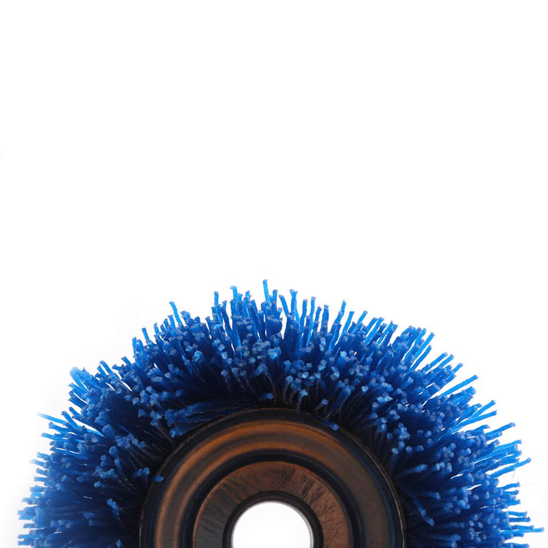  [AUSTRALIA] - 4'' x 5/8'' Nylon Filament Wheels Cup Brush Set for Angle Grinder Grit 240,Nylon Drill Brush Kit for Removal Rust Corrosion Paint (1Pcs- Blue Cup Rush) 1Pcs- Blue cup rush