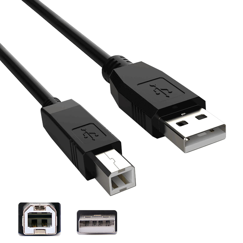  [AUSTRALIA] - Inovat Replacement 10FT USB 2.0 A Male to B Male Cable Cord Data Transfer Host Cable Cord for Yamaha YPG-235 76-Key Portable Grand Graded-Action USB Keyboard