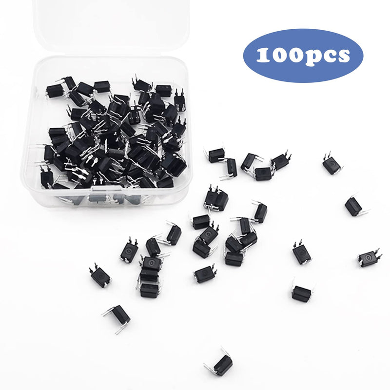  [AUSTRALIA] - XPOOP 100pcs Optocoupler, PC817C Optocoupler 2.54mm Pitch 4 Pins for DIY DIP-4, PC817C Optocoupler One Channel, PC817C Optocoupler DIP Installation, Optocoupler PC817C