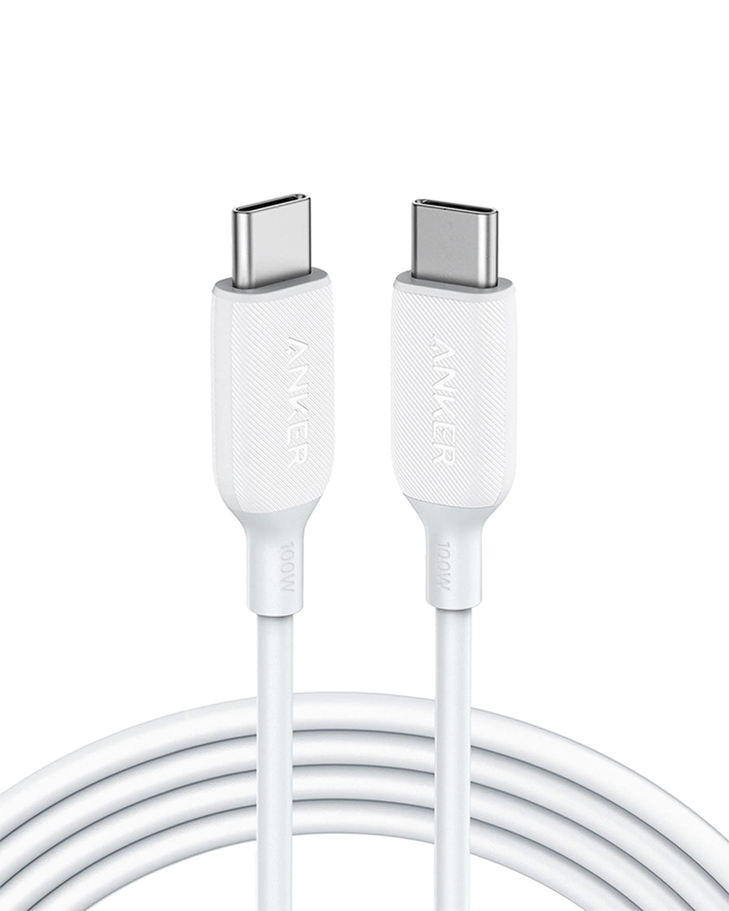  [AUSTRALIA] - Anker Powerline III USB C to USB C Charger Cable 100W 6ft 2.0, Type C Charging Cable for iPad Mini 6, iPad Pro 2020, iPad Air 4, MacBook Pro 2020, Galaxy S20 Plus S9 S8, Pixel, Switch, LG V20 (White)