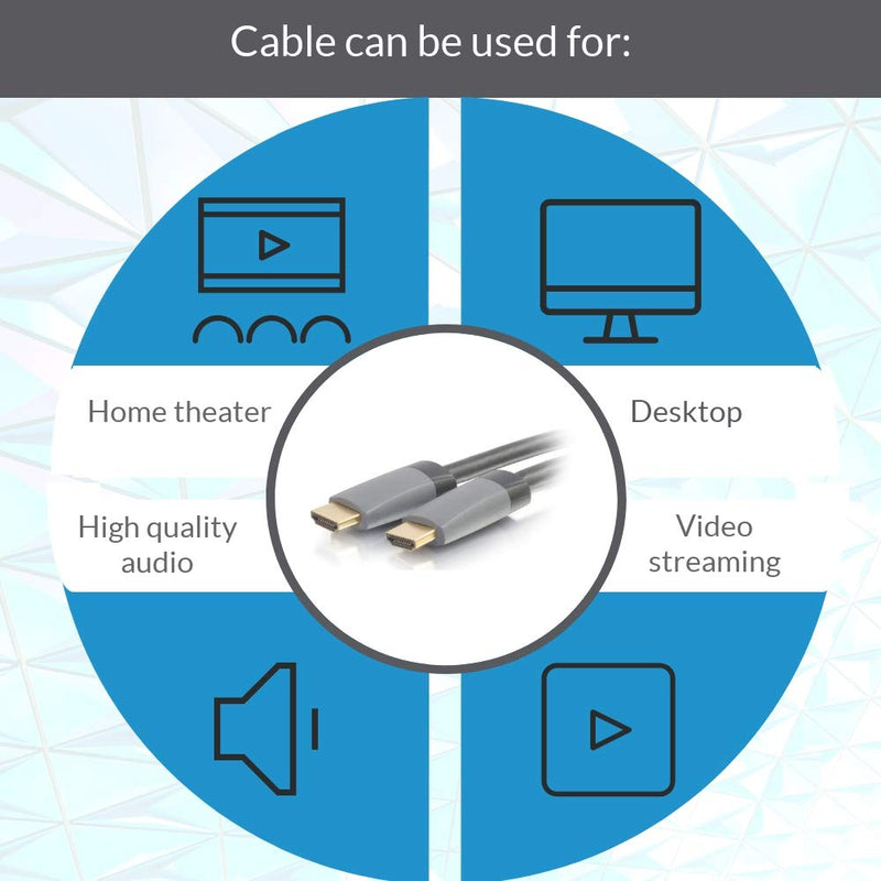 C2G HDMI Cable, 4K, High Speed HDMI Cable, Ethernet, in Wall HDMI Cable, CL2, 60Hz, 4.9 Feet (1.5 Meters), Black, Cables to Go 42521 - LeoForward Australia