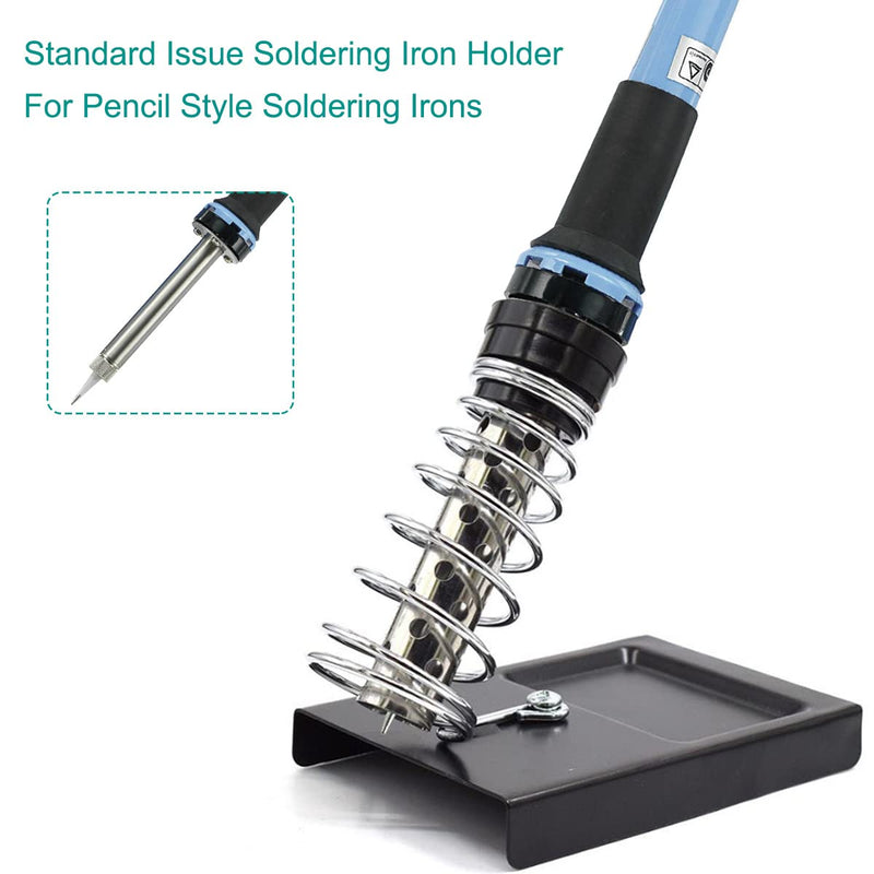  [AUSTRALIA] - Xiatiaosann soldering iron stand soldering iron holder soldering iron base with 10 pieces cleaning sponge and 1 piece brass ball for cleaning the soldering iron tip