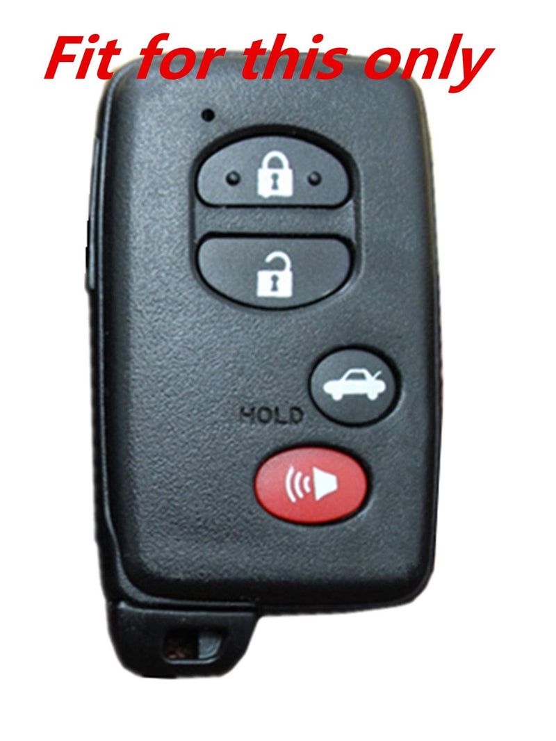  [AUSTRALIA] - KAWIHEN Leather Smart Remote Key Fob Case Keyless Entry Case Holder Cover For Toyota Avalon Camry Corolla Highlander Prius RAV4 Venza HYQ14ACX HYQ14AAB HYQ12ACX HYQ14AEM