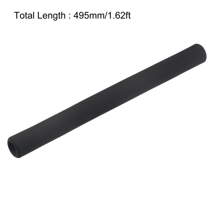  [AUSTRALIA] - uxcell Foam Tubing for Handle Grip Support, Pipe Insulation, 20mm ID 30mm OD 495mm Length Black