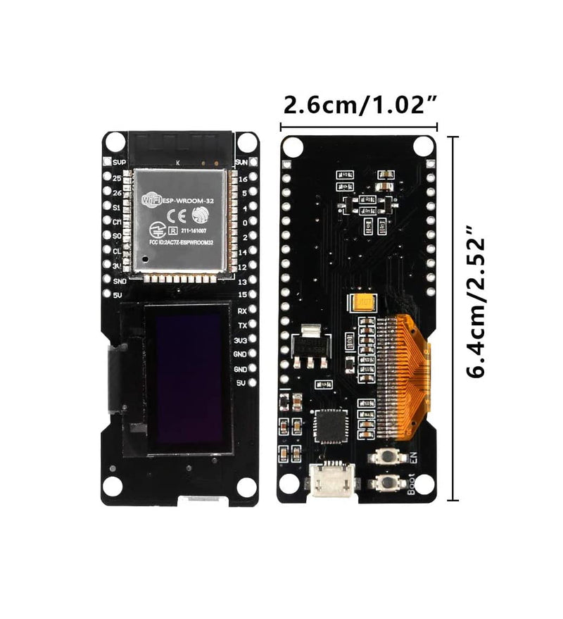  [AUSTRALIA] - HiLetgo 0.96" ESP32 OLED ESP-WROOM-32 ESP32 ESP-32 OLED WiFi Bluetooth Development OLED Display for Arduino AP STA