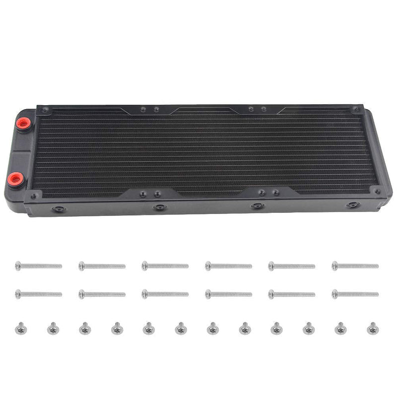  [AUSTRALIA] - BXQINLENX 18 Pipe Aluminum Heat Exchanger Radiator for PC CPU CO2 Laser Water Cool System Computer 360mm(B)