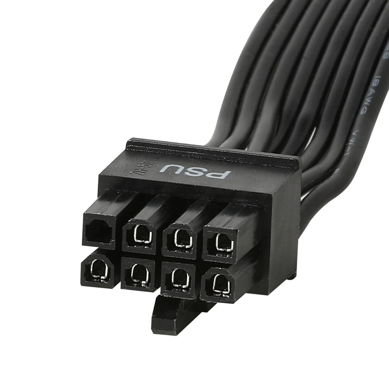  [AUSTRALIA] - PSU Male to Dual PCIe 8 (6+2) Pin Male PCIE Cable, GPU Power Cable for Corsair CoolerMaster Thermaltake Modular Power Supply (65cm+15cm)