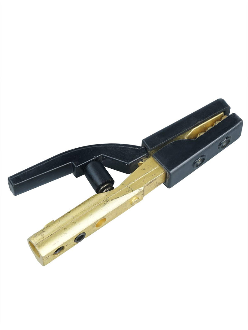  [AUSTRALIA] - 500A Welding Electrode Holder Clamp Style Forging Brass Materials for Arc MMA Welder,Black 500A