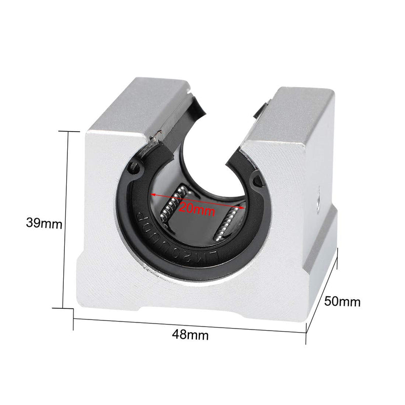  [AUSTRALIA] - uxcell SBR20UU Linear Ball Bearing Slide Block Units, 20mm Bore Dia (Pack of 2)