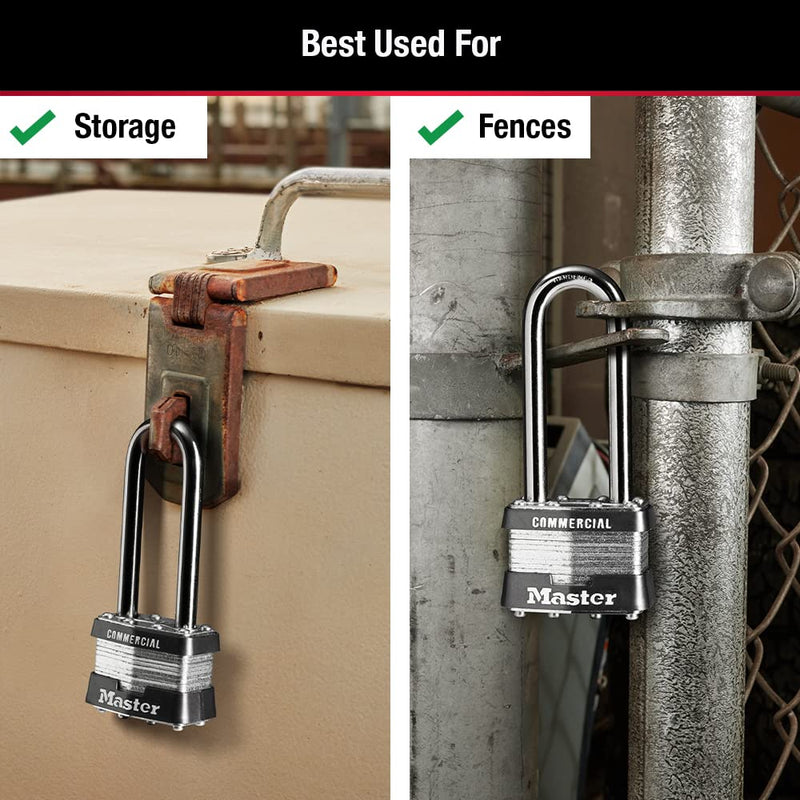  [AUSTRALIA] - Master Lock 1KALJ Outdoor Padlock with Key, 1 Pack