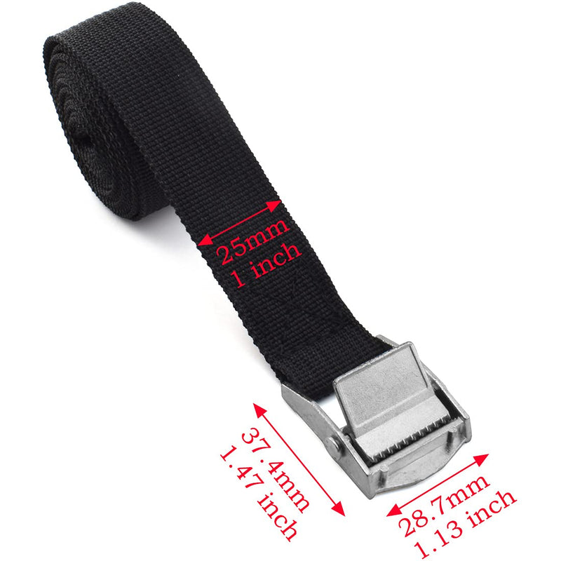  [AUSTRALIA] - SDTC Tech 4 PCS Adjustable Lashing Strap with Cam Buckle,78 Inch Tie Down Straps for Tying Cargo, Luggage, Bicycle,Furniture and Appliances,etc. 78 x 1 inch