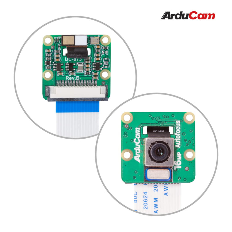  [AUSTRALIA] - Arducam 16MP Autofocus Raspberry Pi Camera Module with ABS Case, IMX519 16 Megapixel High Resolution Autofocus Camera for All Raspberry Pi Models