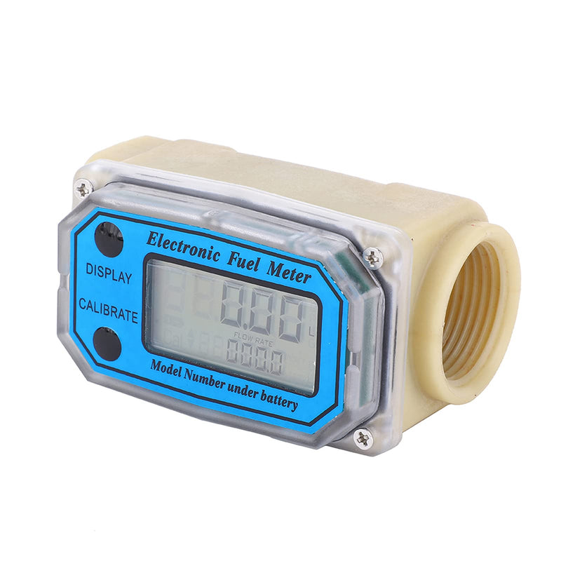 Diesel Fuel Meter, Digital Fuel Meter Water Flow Meter Mini Digital Turbine Flowmeter Diesel Fuel Flow Meter 15-120L/min 1" NPT - LeoForward Australia