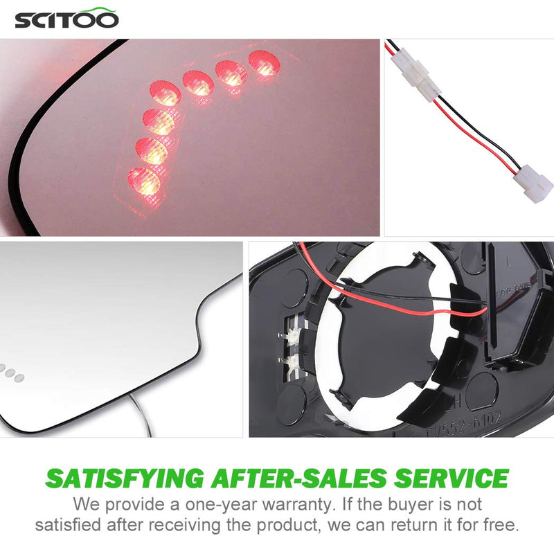  [AUSTRALIA] - SCITOO Compatible fit for Exterior Mirror Replacement Glasses Driver Left Side Power Heated Signal 2003-2007 Chevy Silverado Suburban GMC Sierra Yukon Replacement Tow Mirror Driver Side