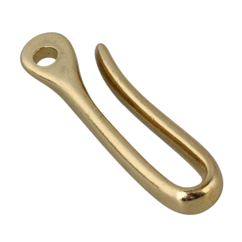 RDEXP Golden Solid Brass U Hook Key Chain Belt Wallet Clip Holder (60mm L) - LeoForward Australia